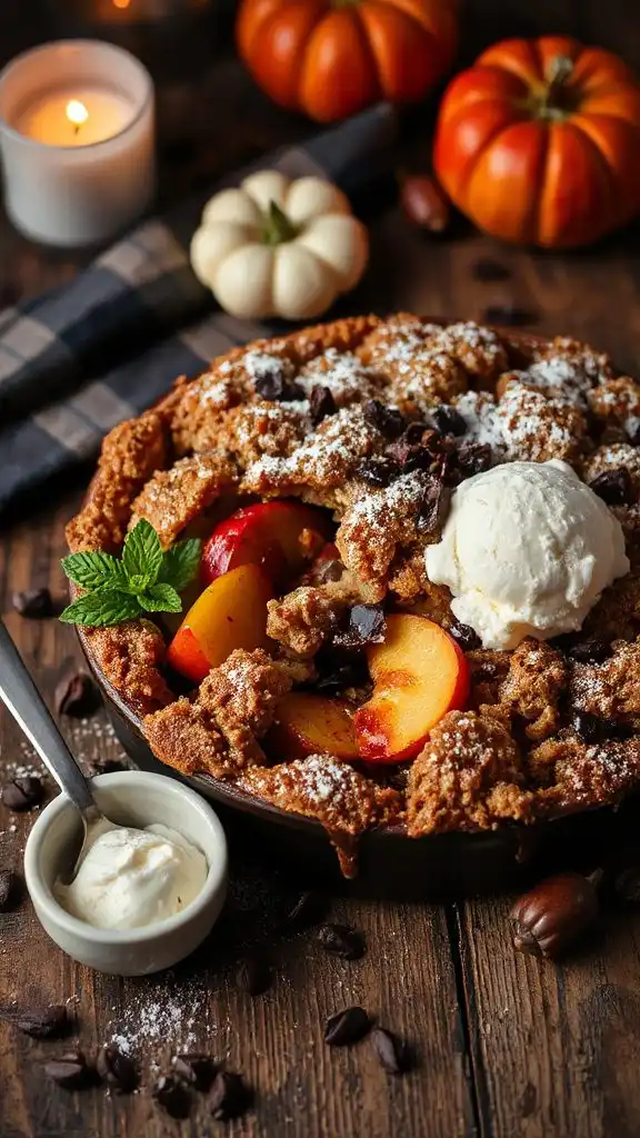 apple cacao crumble recipe