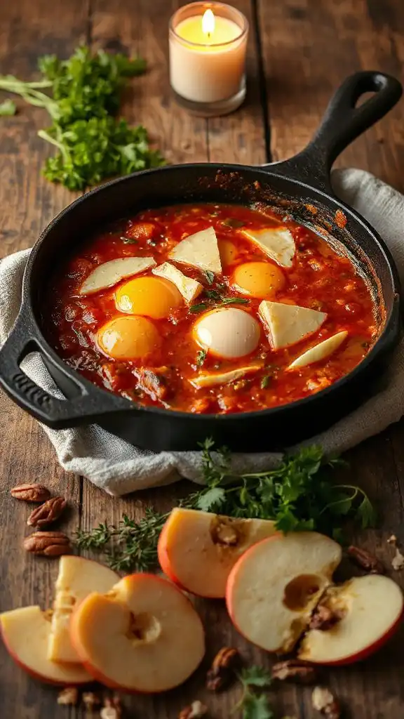 apple cheddar egg bake