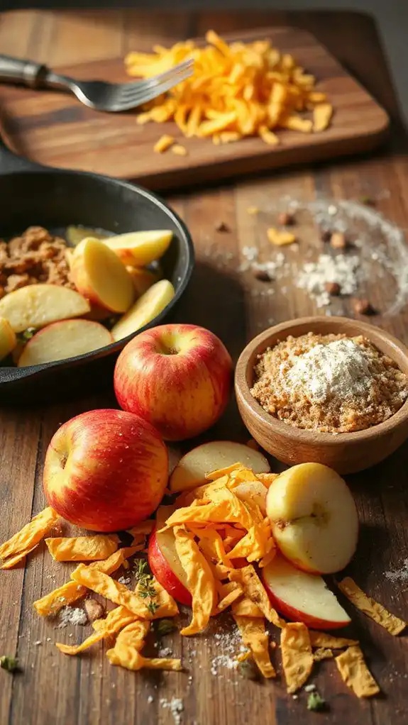 apple cheddar filling preparation