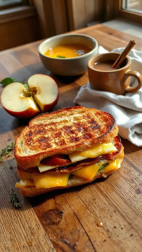 apple cheddar grilled cheese