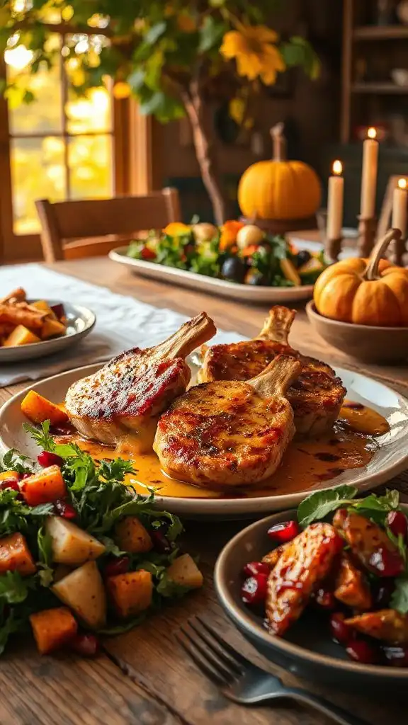 apple cheddar stuffed pork chops