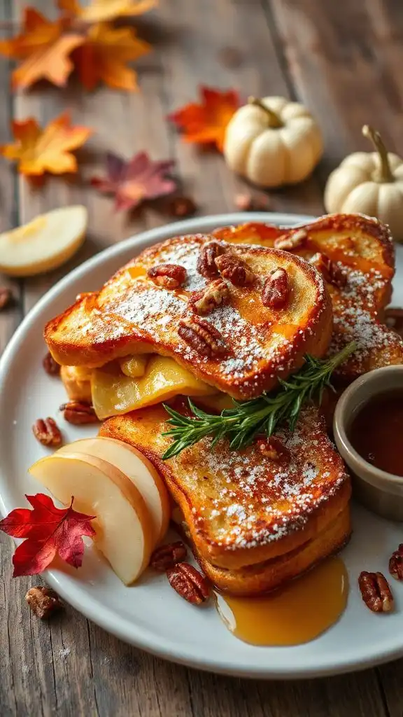 apple cheddar stuffed toast