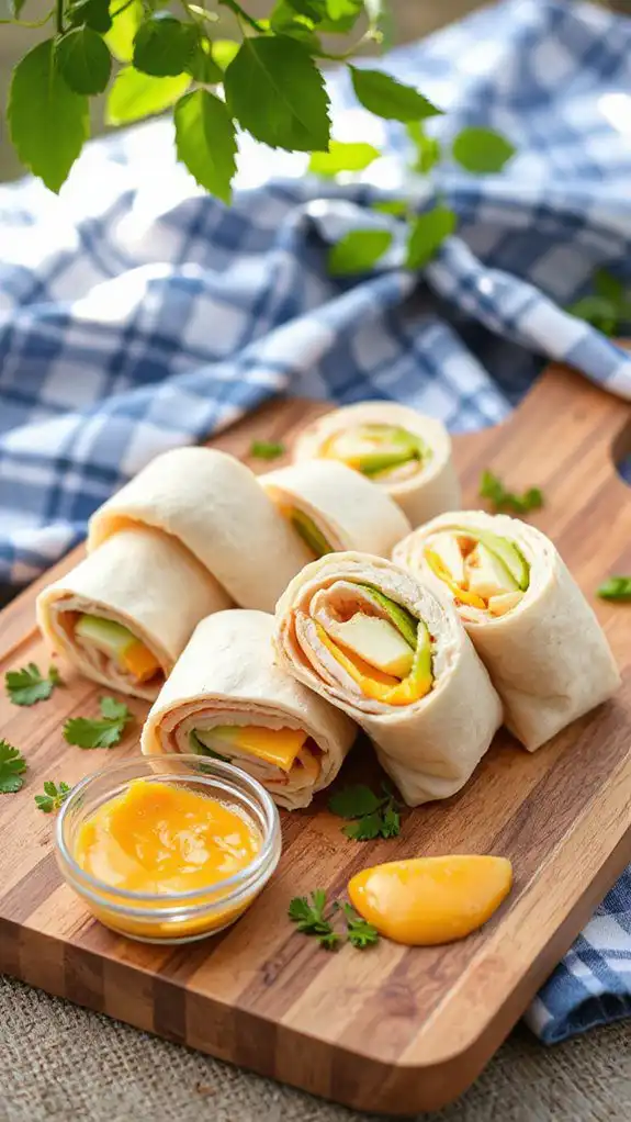 apple cheddar turkey roll ups apple cheddar turkey roll ups