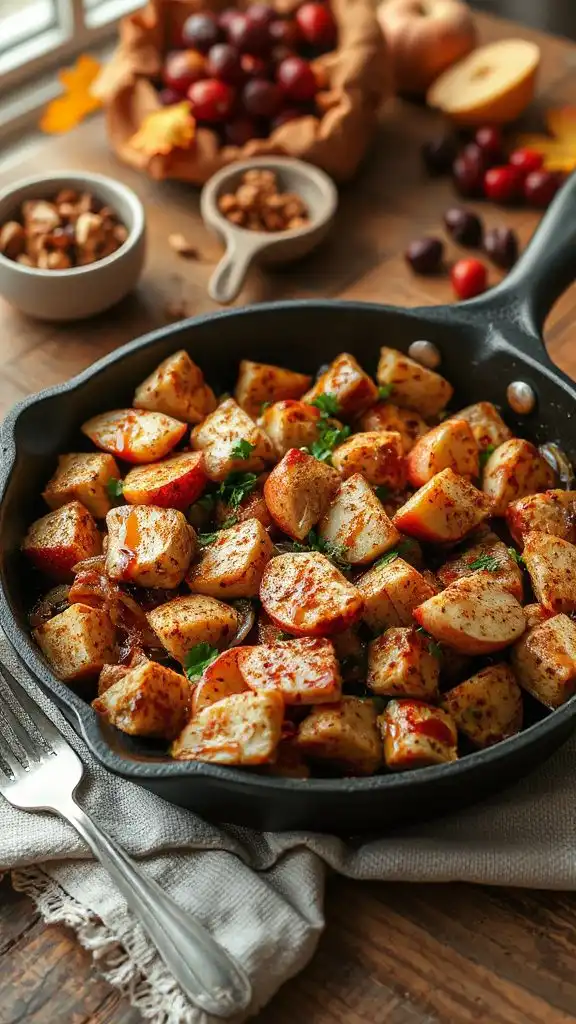 apple chicken skillet delight