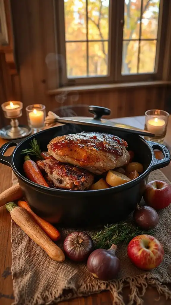 apple cider braised pork