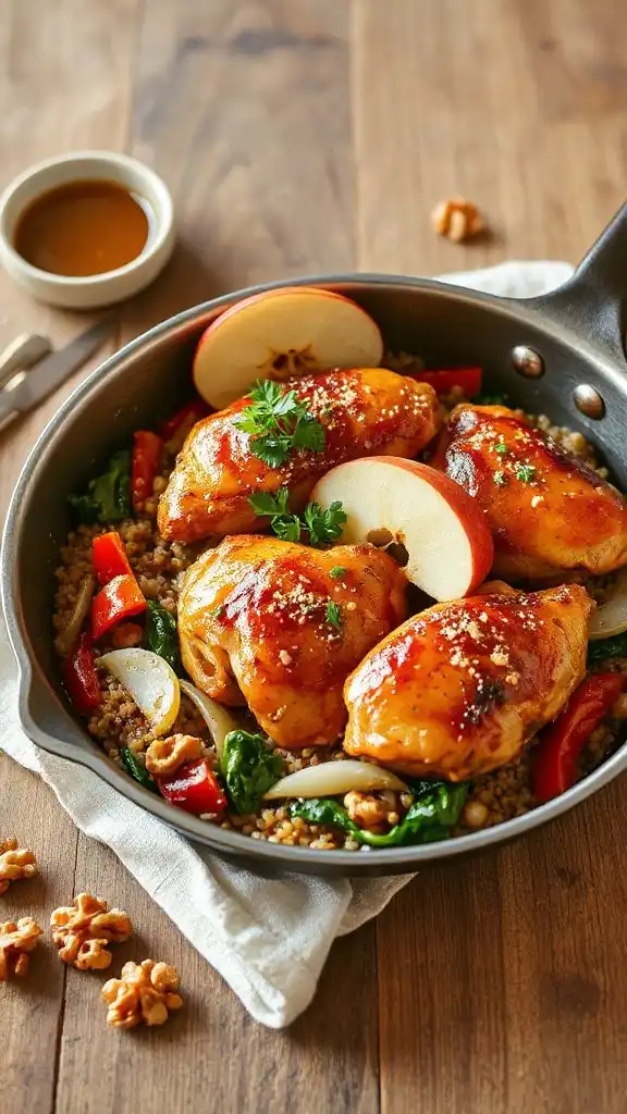 apple cider chicken quinoa
