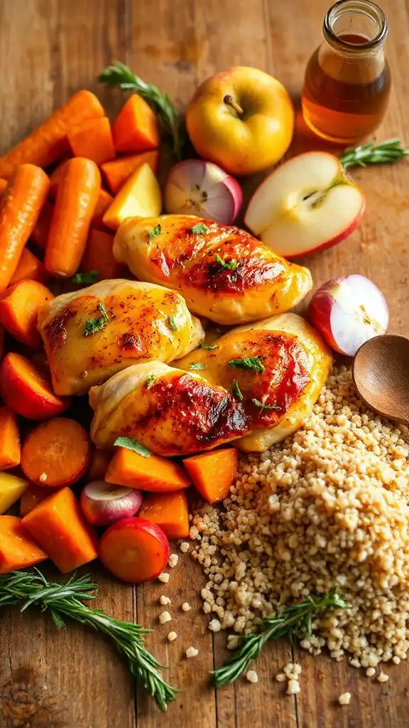 apple cider chicken skillet