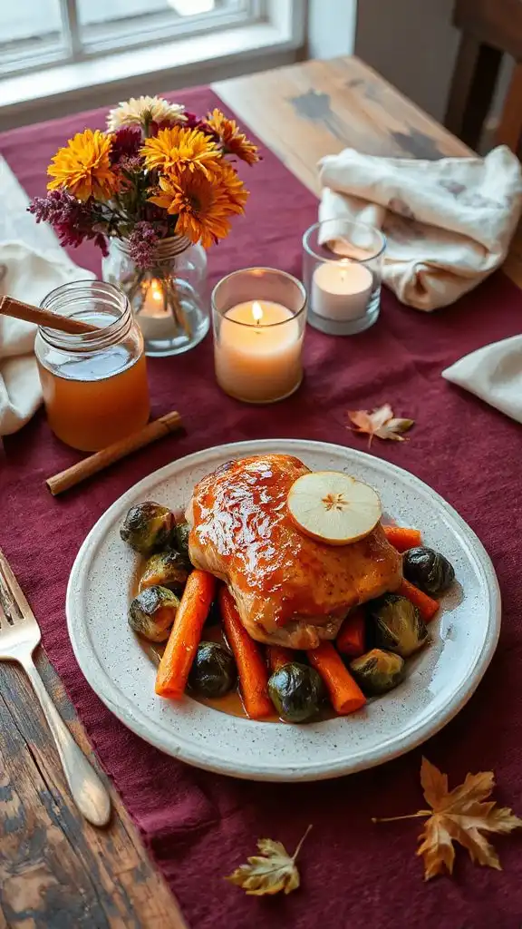 apple cider glazed chicken