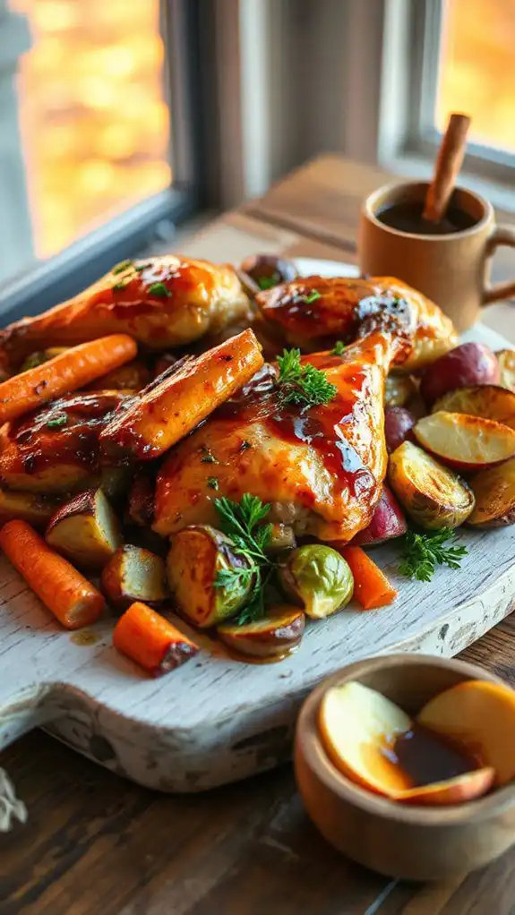 apple cider glazed chicken apple cider glazed chicken