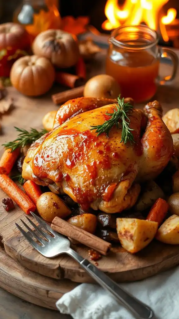 apple cider glazed chicken