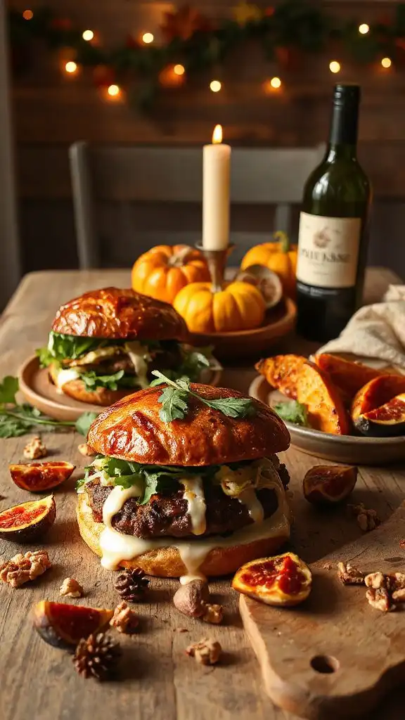 apple cider mushroom burgers apple cider mushroom burgers