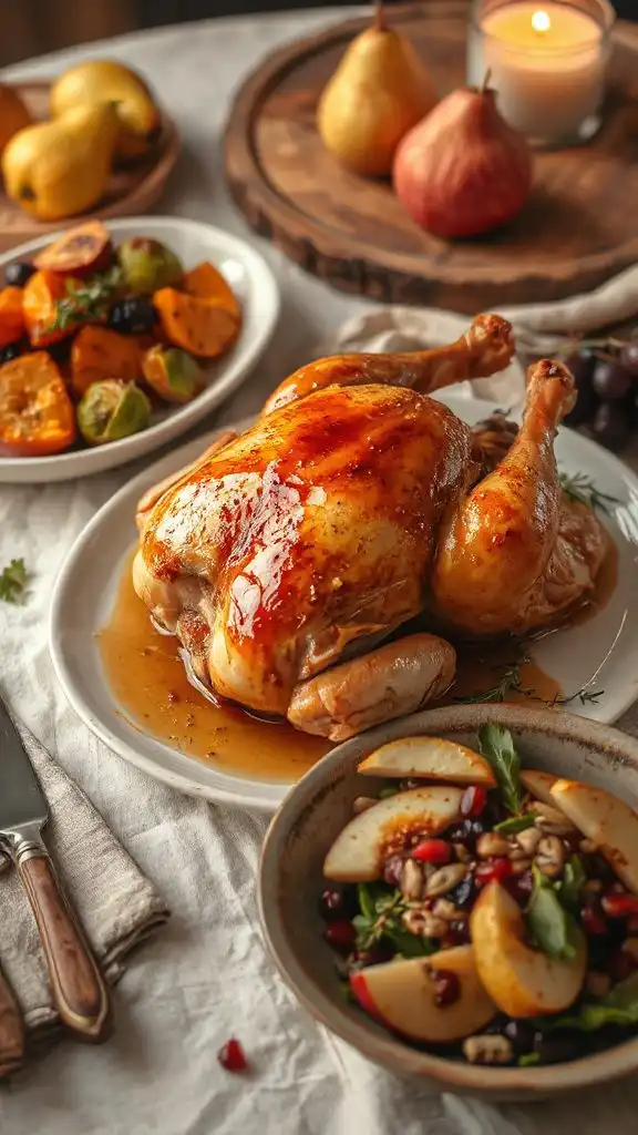 apple cider roast chicken