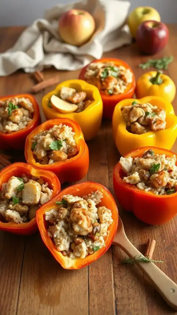 apple cider stuffed peppers apple cider stuffed peppers