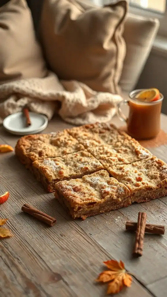 apple cinnamon crumb bars