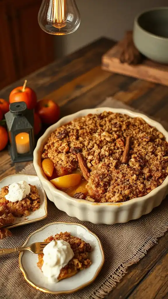 apple cinnamon dessert crumble