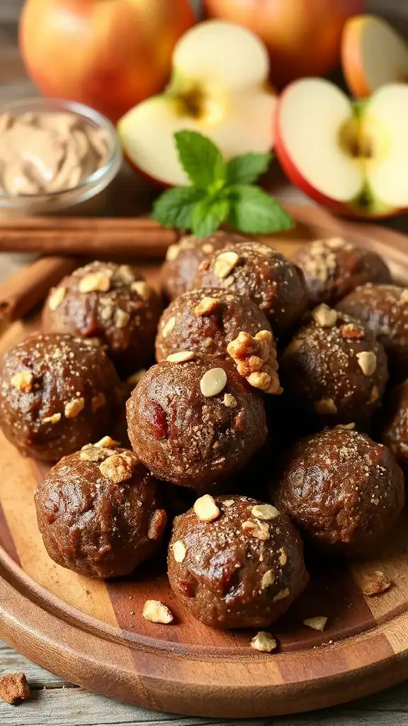 apple cinnamon energy bites