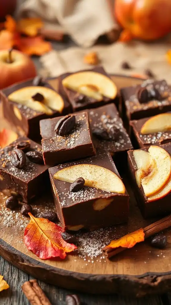 apple cinnamon fudge bars
