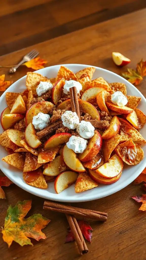 apple cinnamon nachos recipe