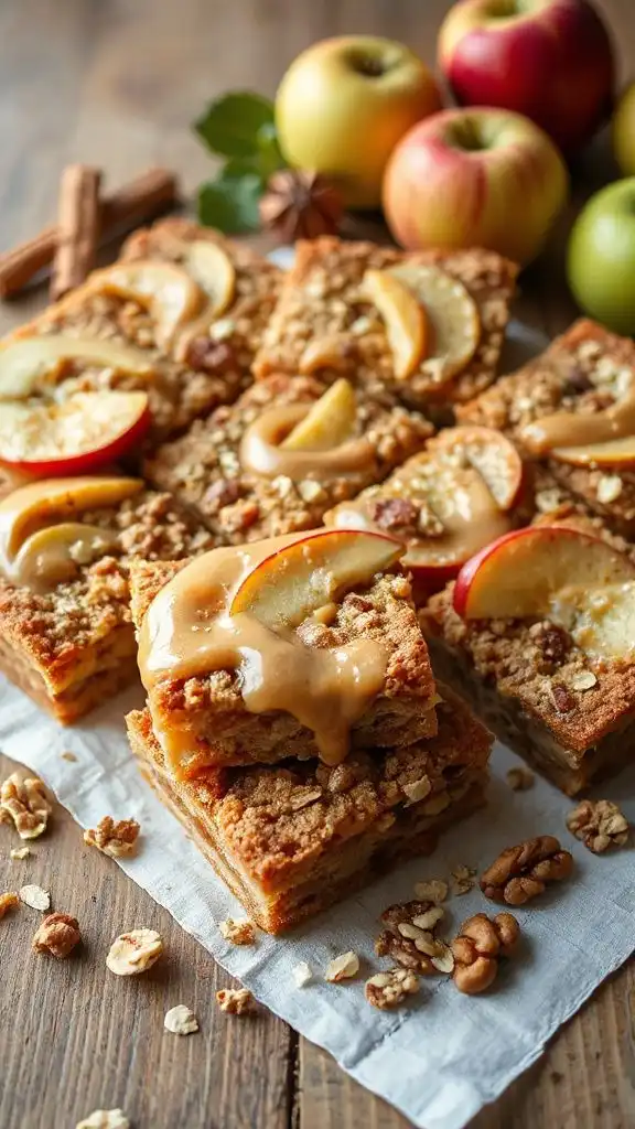 apple cinnamon nut bars
