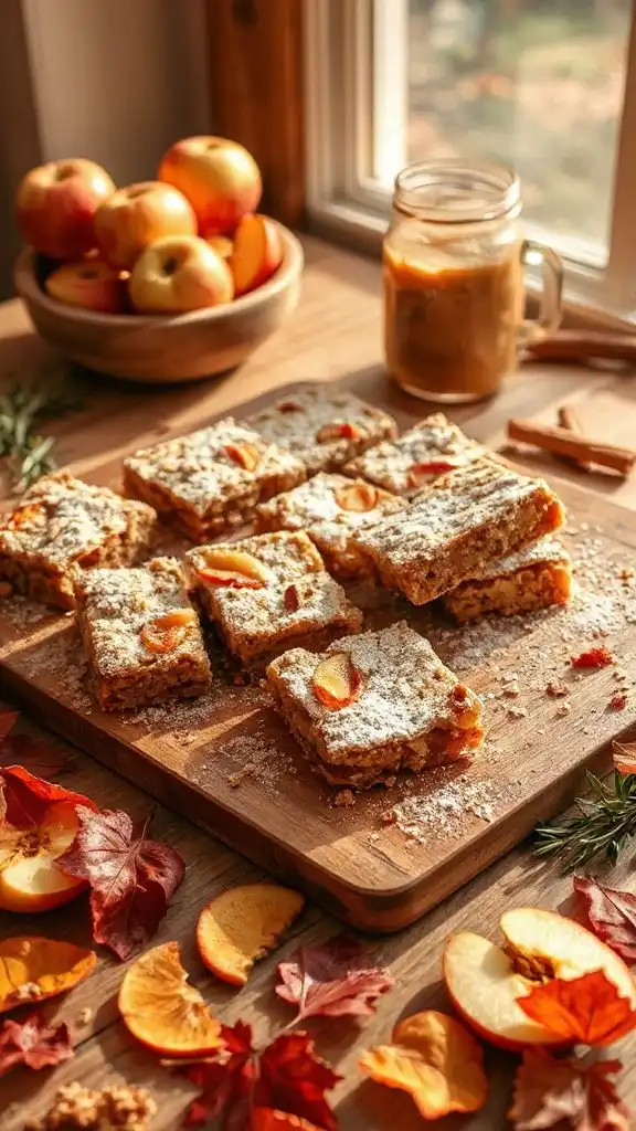apple cinnamon oat bars