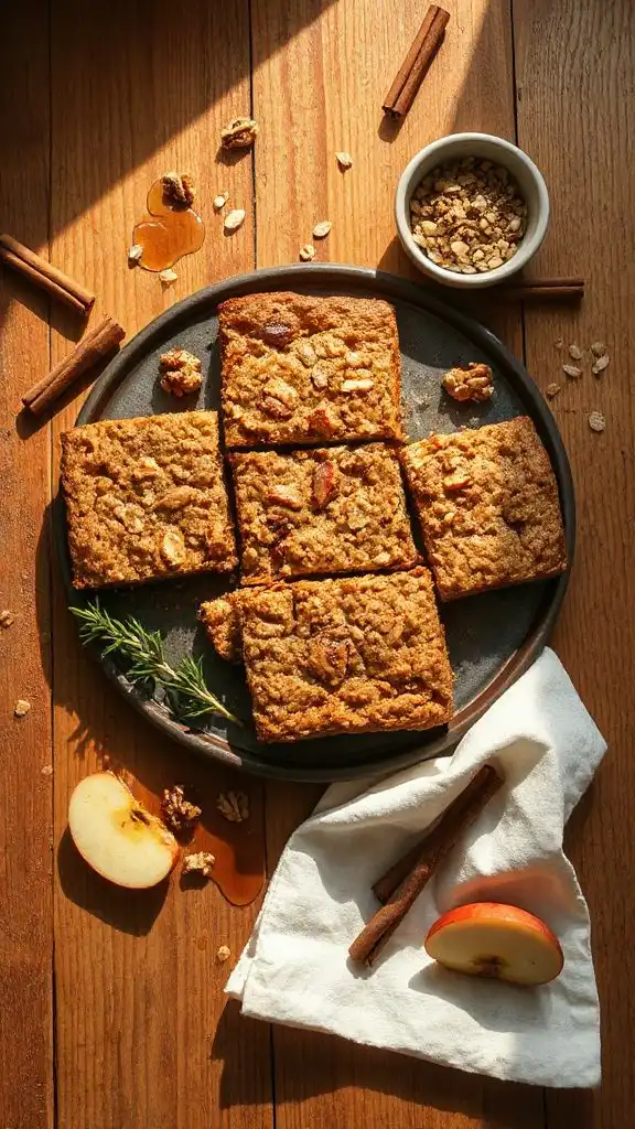 apple cinnamon oatmeal bars