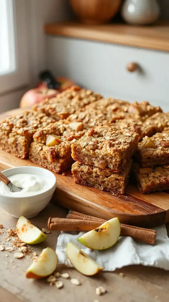 apple cinnamon oatmeal bars
