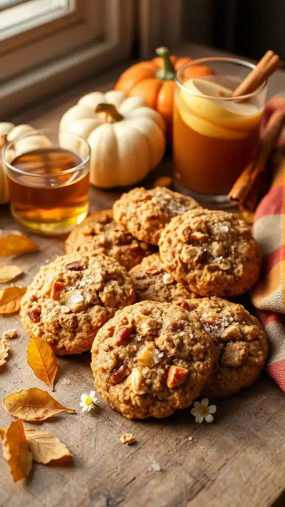 apple cinnamon oatmeal cookies