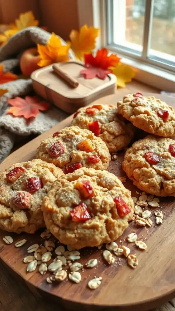 apple cinnamon oatmeal cookies