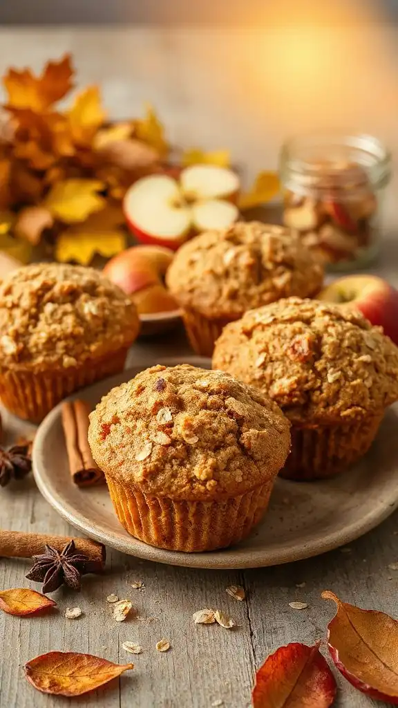 apple cinnamon oatmeal muffins apple cinnamon oatmeal muffins