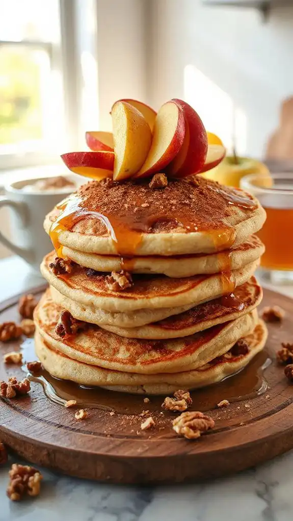 apple cinnamon oatmeal pancakes apple cinnamon oatmeal pancakes