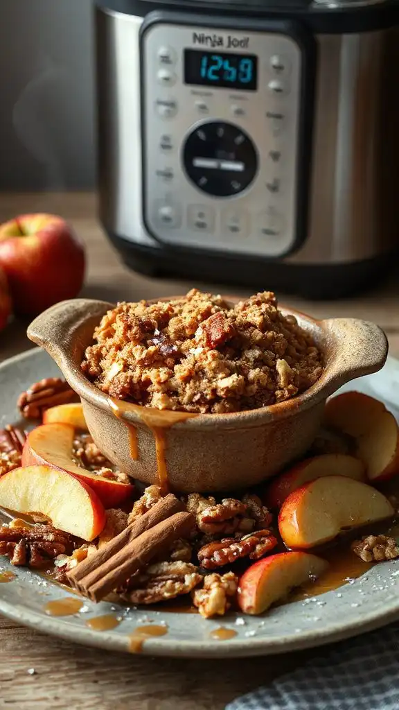 apple crisp with caramel