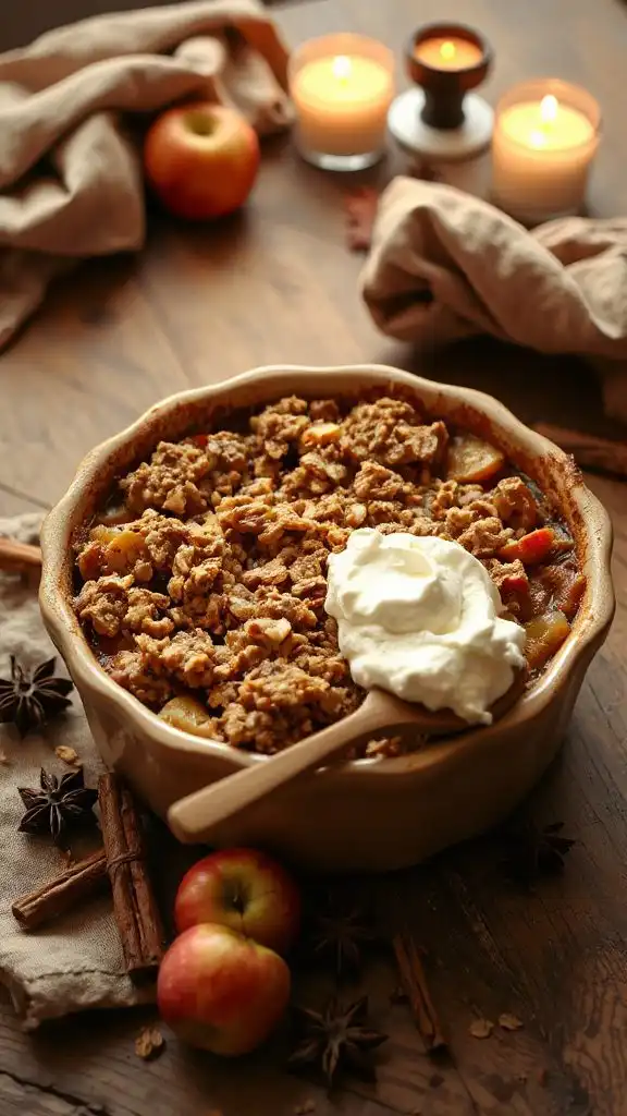 apple crisp with oats