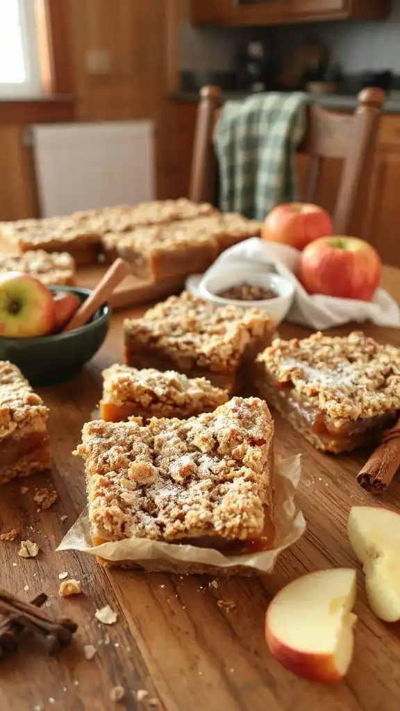apple filled crumb dessert bars apple filled crumb dessert bars