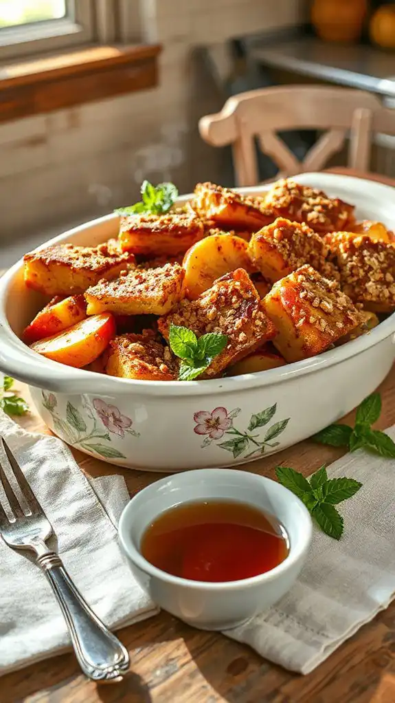 apple pie breakfast casserole