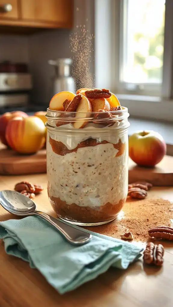 apple pie overnight oats