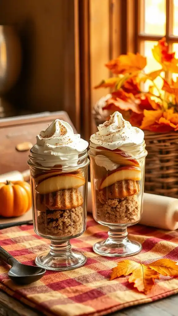 apple pie yogurt parfaits
