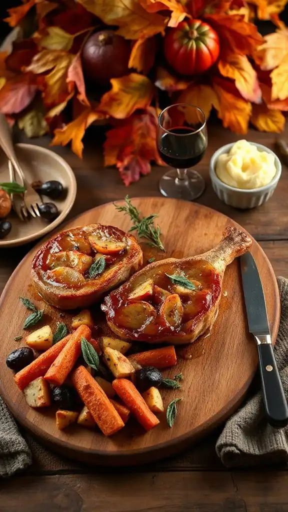 apple sage stuffed pork chops