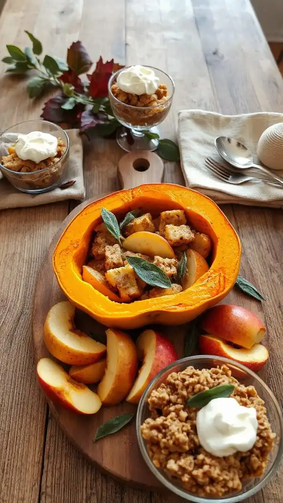 apple sage stuffed squash
