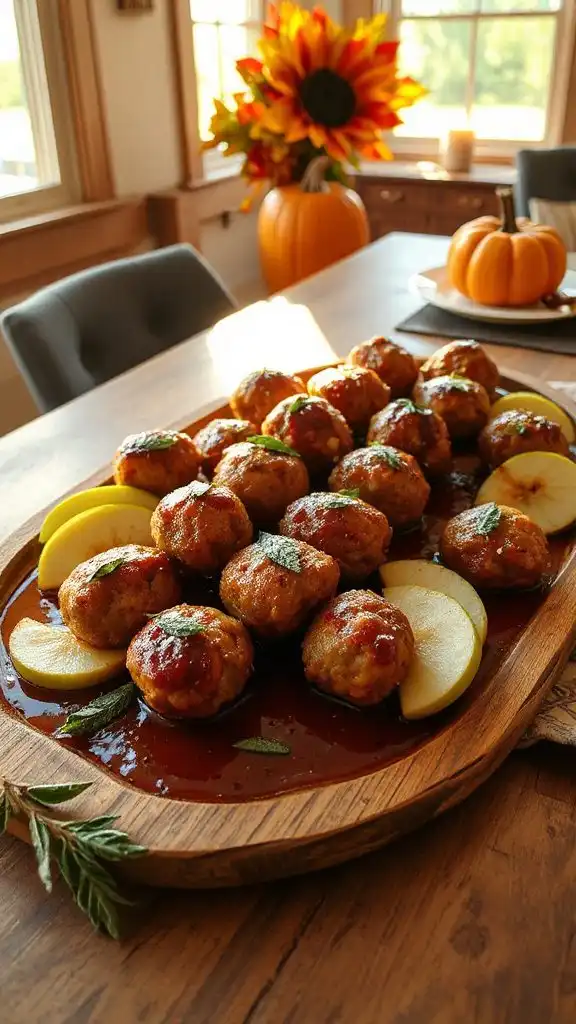 apple sage turkey meatballs recipe