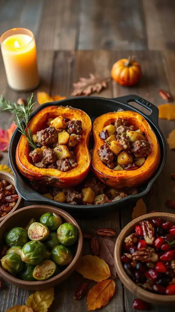 apple sausage acorn squash