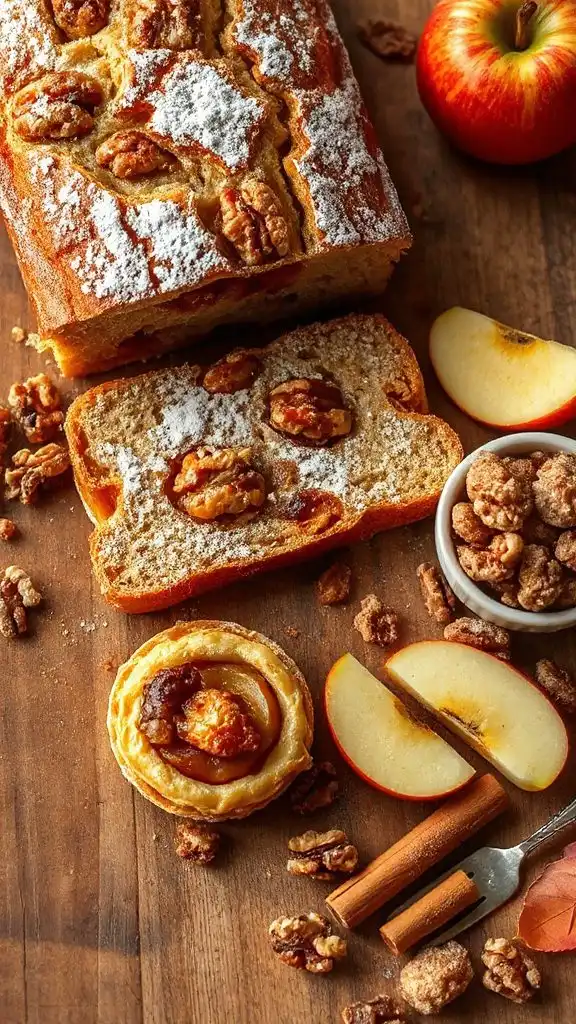 apple walnut quick bread