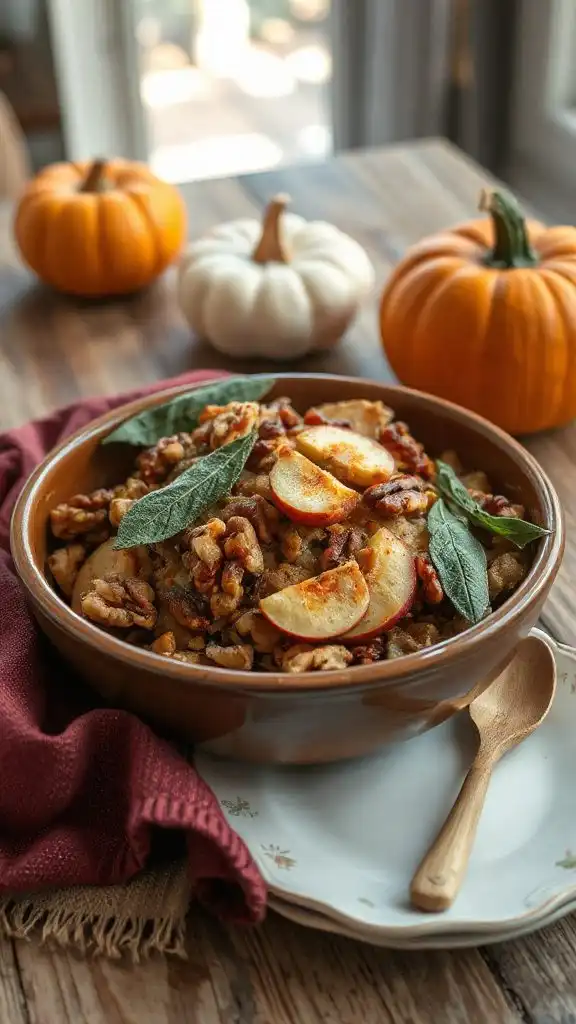 apple walnut sage stuffing
