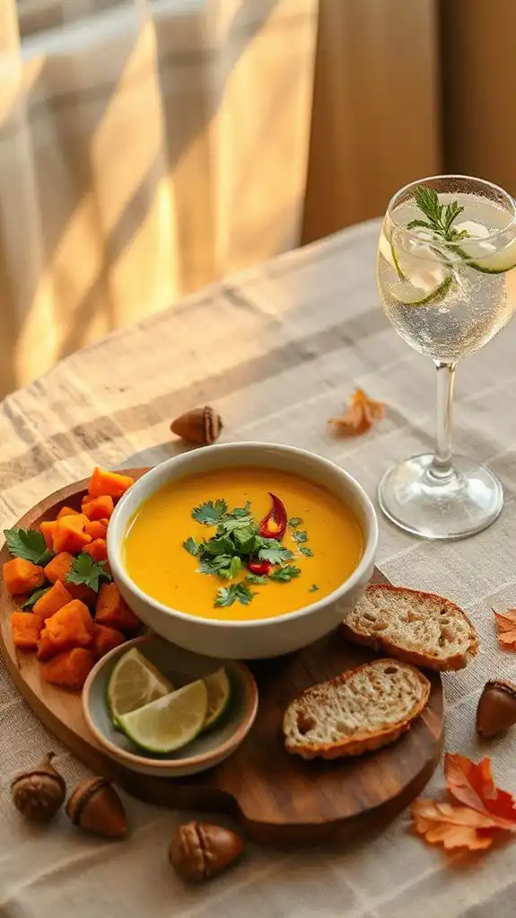 aromatic coconut curry soup