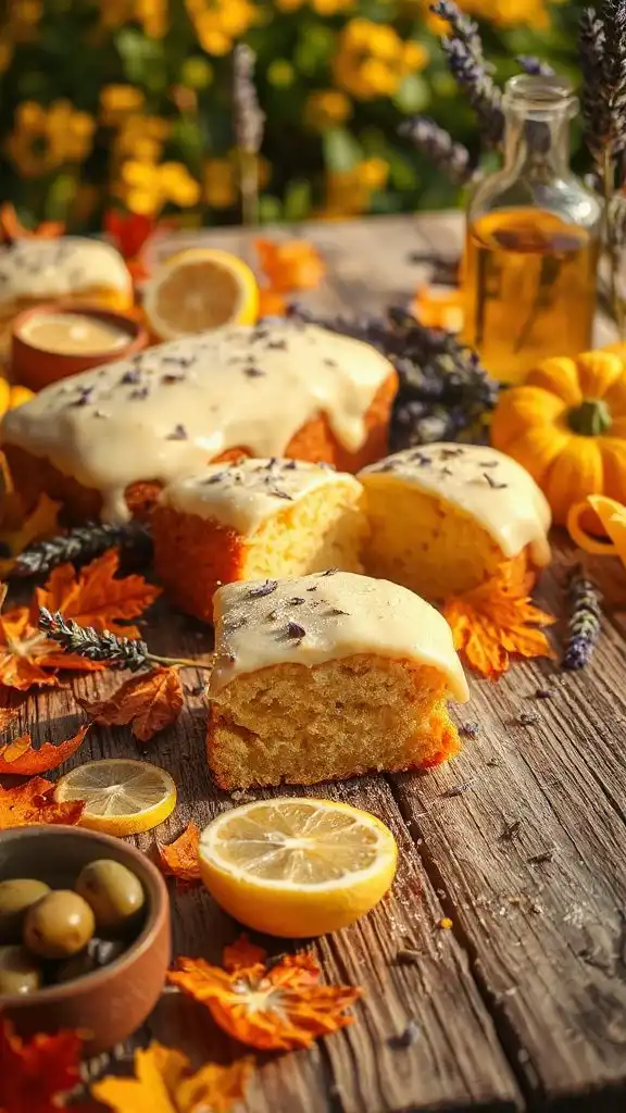 aromatic lemon lavender cake