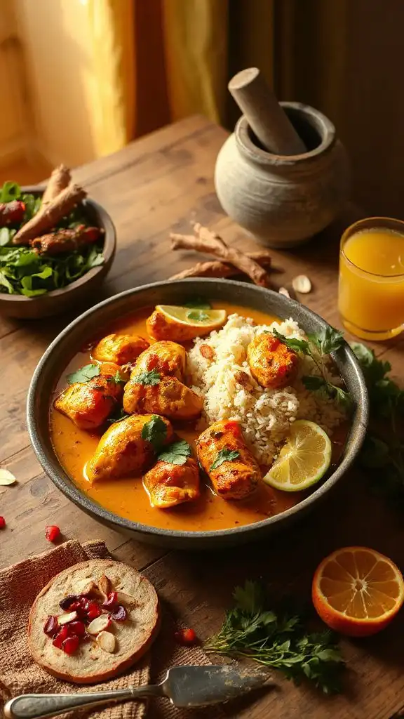 aromatic turmeric chicken curry