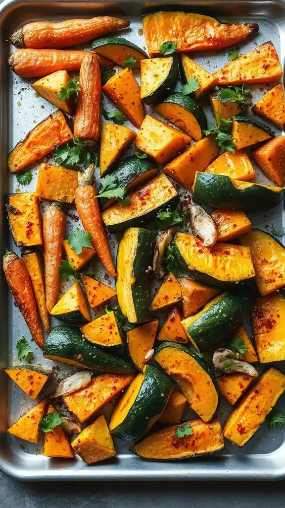 asian inspired roasted vegetables