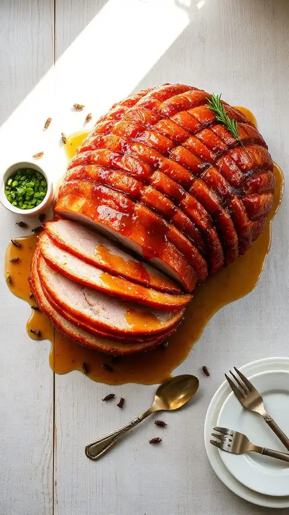 assemble honey glazed spiral ham