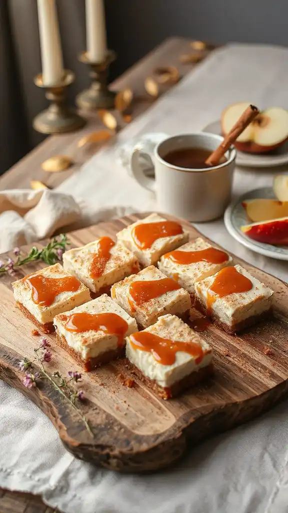 autumn apple cider cheesecake bars autumn apple cider cheesecake bars