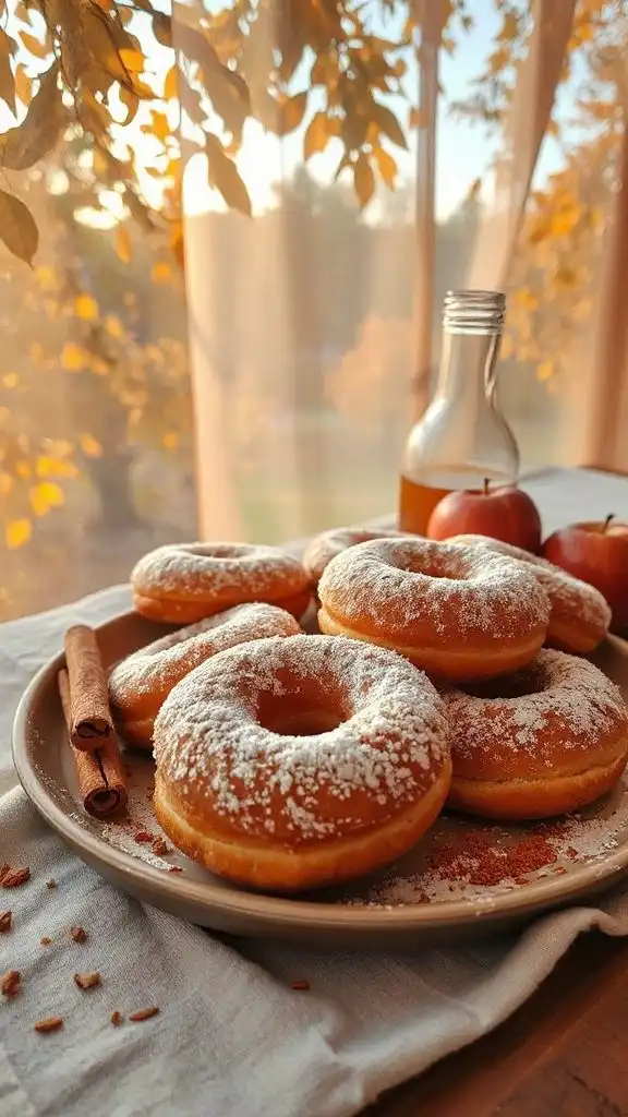 autumn apple cider donuts