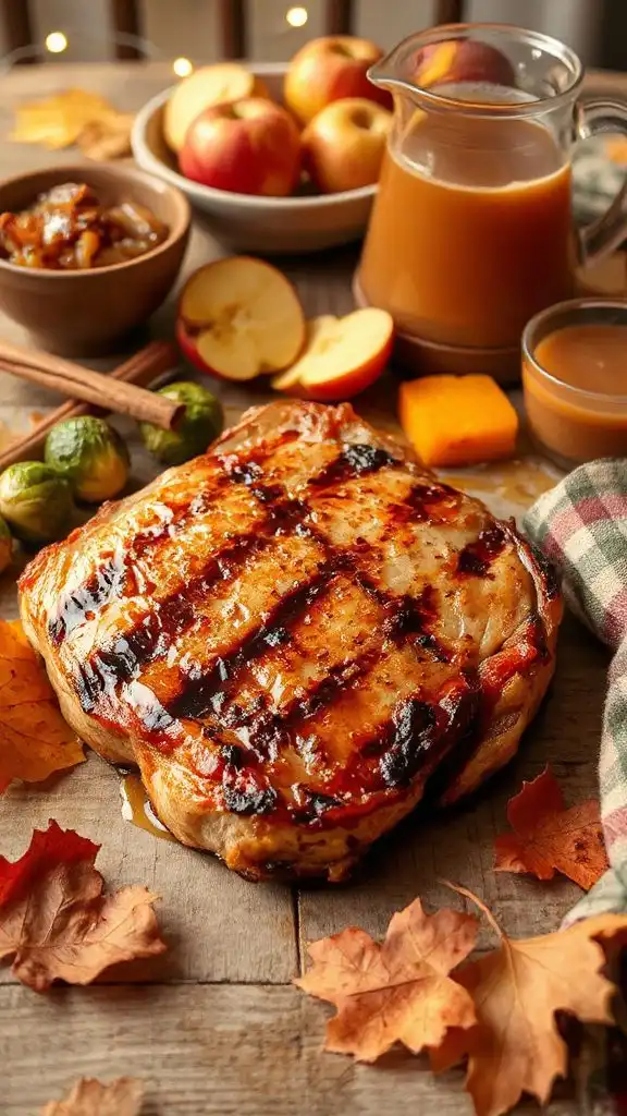 autumn apple cider glaze
